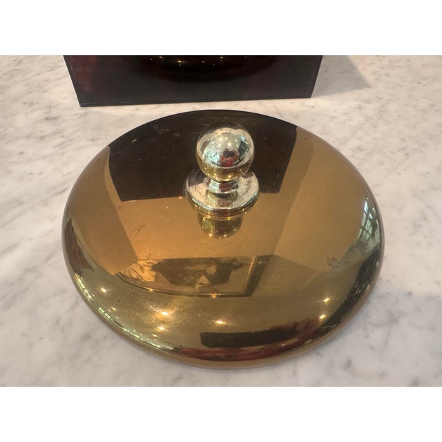 Chic Faux Tortoise Shell Ice Bucket For Sale In New York - Image 6 of 8