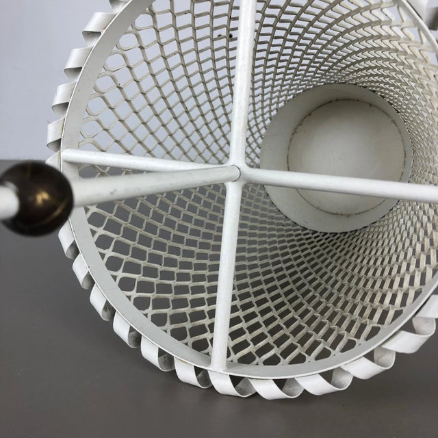 Mid-Century Modern French Metal Umbrella Stand in the style of Mathieu Matégot, 1960s For Sale - Image 15 of 18