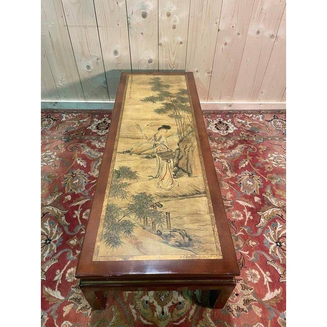 Wood Chinese Style Coffee Table For Sale - Image 7 of 8