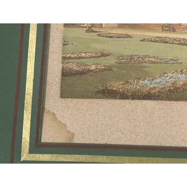 Late 19th Century Framed Original English Antique Print - View of Clifton Hall For Sale - Image 15 of 15