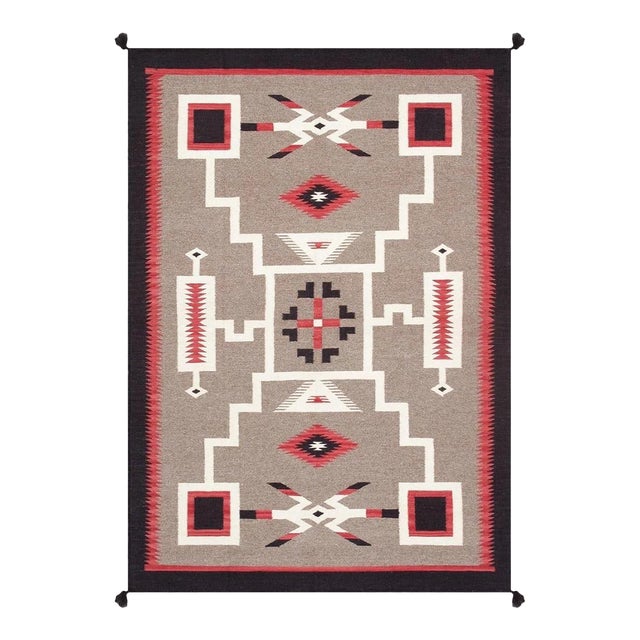 Tuscany Wool Mocha Area Rug, 4'10'' X 7' 0'' For Sale