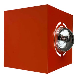 Mid-Century Space Age Cube Wall Lamp, 1960s For Sale