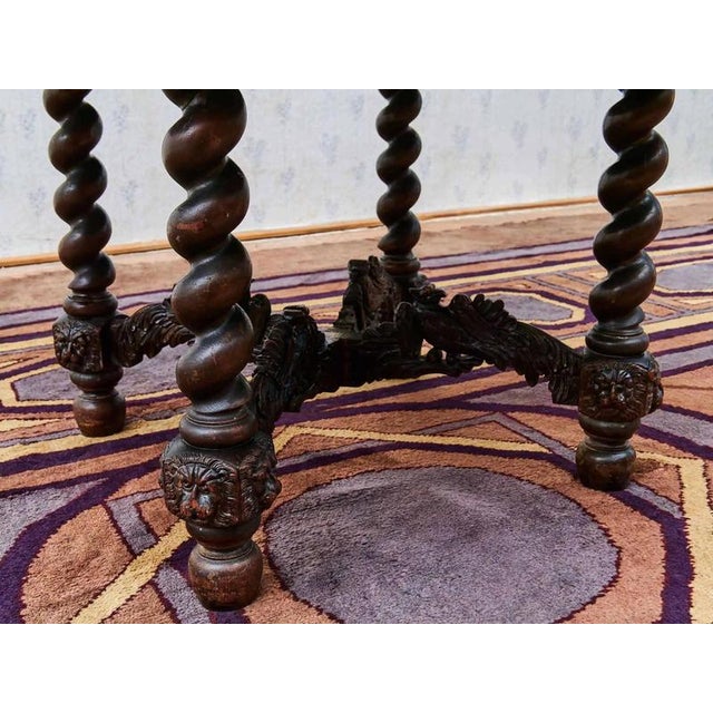 Brown Neo-Renaissance Dining Table with Eagles For Sale - Image 8 of 10