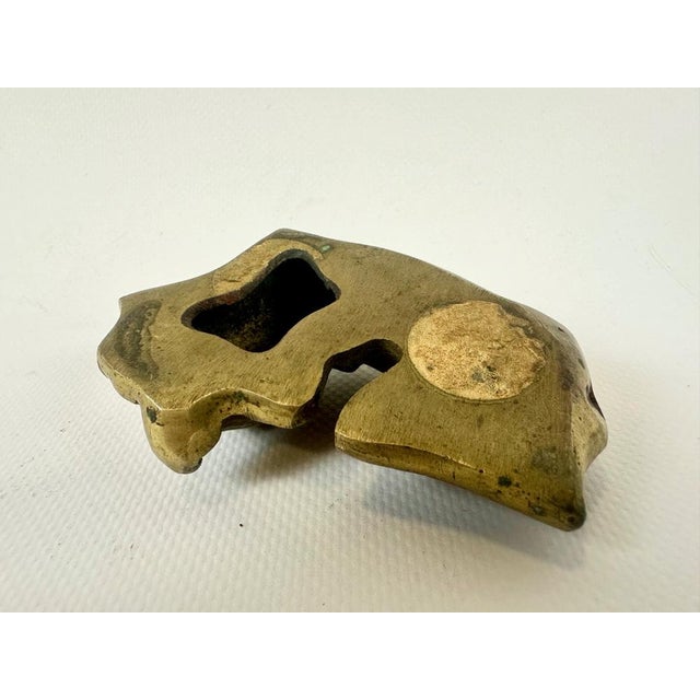 Mid-Century Modern Art Deco Brass Sleeping Dog Figurine from Küster-Perry, 1930s For Sale - Image 3 of 7
