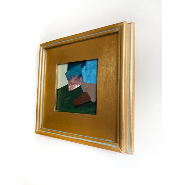 Abstract "River Rocks" 2026 Framed Mini Painting by Jessalin Beutler For Sale - Image 3 of 4