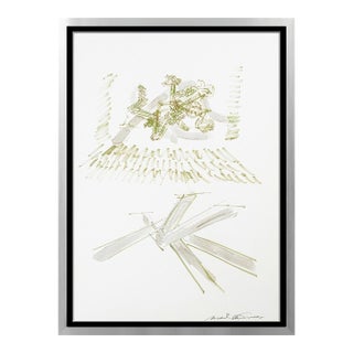 Mid 20th Century Mark Di Suvero Original Watercolor Painting Hand Signed Framed Art Sculpture, Mark di Suvero For Sale