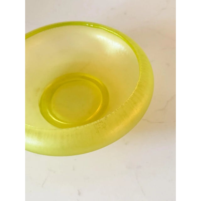 1920s 1920s Antique Fenton Stretch Glass Centerpiece Bowl in Topaz For Sale - Image 5 of 10