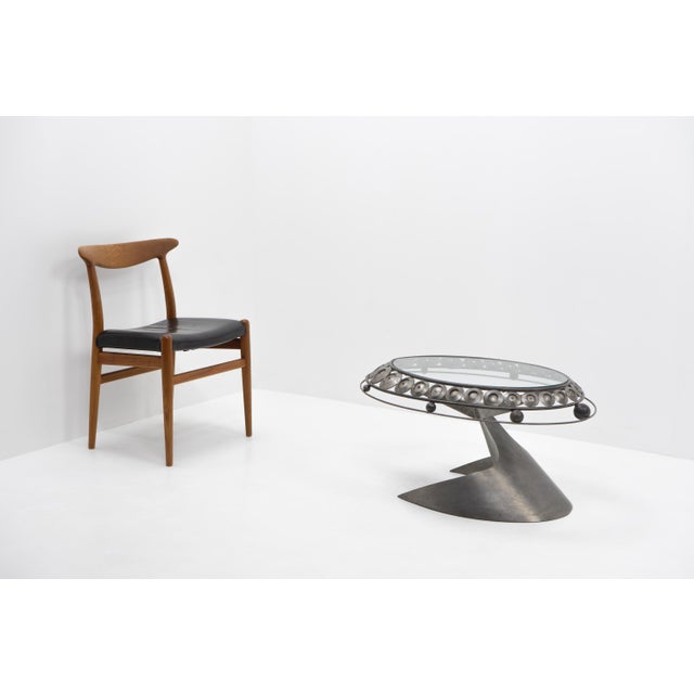Metal Moonphase Low Table by Mark Brazier-Jones, United Kingdom, 1990s For Sale - Image 7 of 13