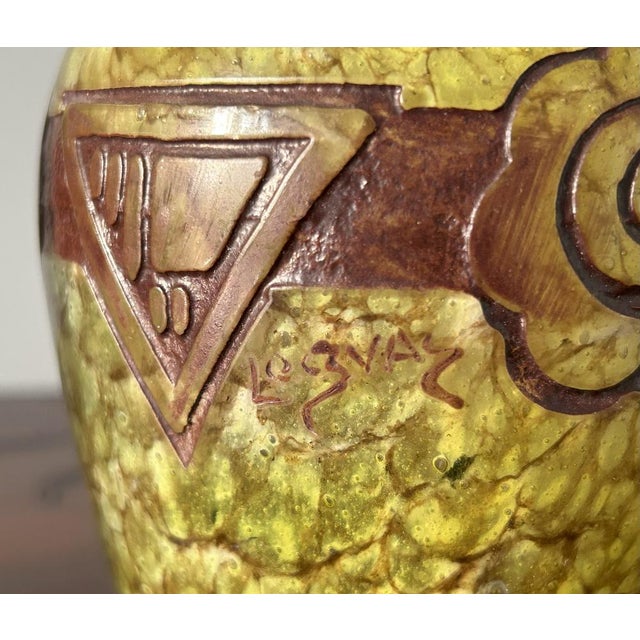 Art Deco Glass Vases by Legras, 1920s, Set of 2 For Sale - Image 6 of 15