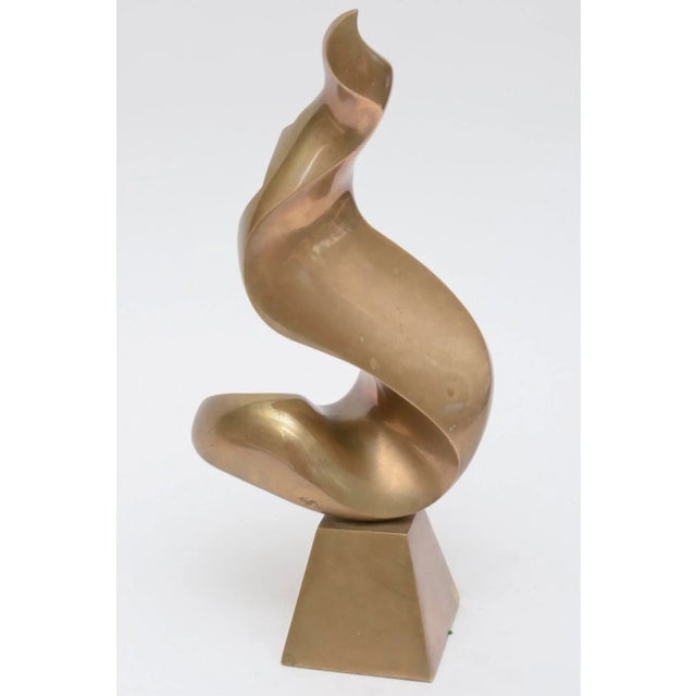 Abstract Vintage Antonio Grediaga Kieff Bronze Abstract Sculpture, 1980's For Sale - Image 3 of 10