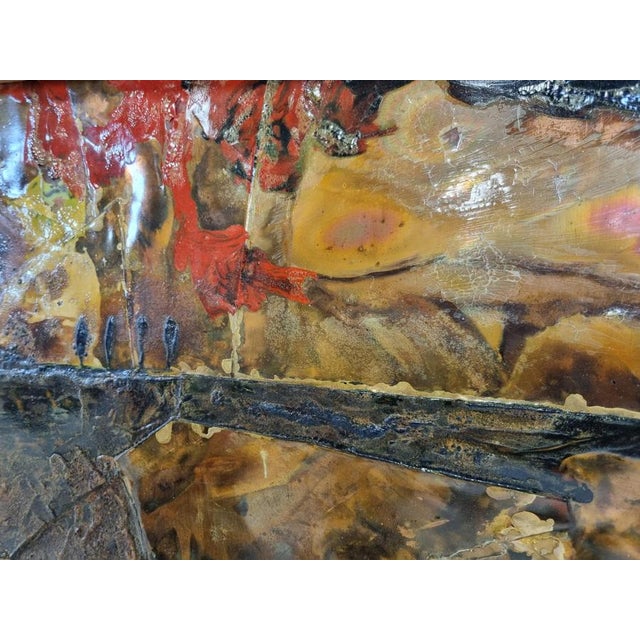 Metal Germain Rotsaert, Painting, 1960s, Copper For Sale - Image 7 of 10