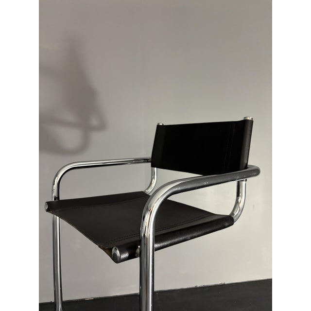 Italian Bauhaus Tubular Chrome High Bar Stools, 1970s, Set of 2 For Sale - Image 10 of 18