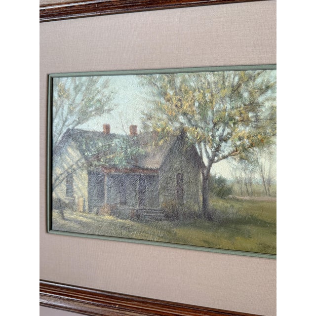 Vintage Original Oil Painting, Landscape, by Steve Trower (American, 20th Century) For Sale In Dallas - Image 6 of 9