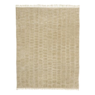 Large Hand-Knotted Wool Premium Rug by Azele Studio For Sale