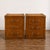 Luxury Handmade Leather Bedside Tables, Pair of Vintage Trunk Nightstands, Leather 3 Drawer Bedside Cabinets With Brass Studs, A Pair For Sale - Image 10 of 14