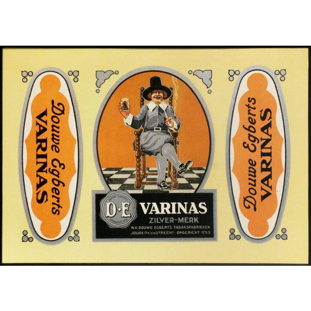 1920s 1920 Dutch Advertisement, Varinas Zilver-Merk, Douwe Egberts Varinas (Matted) For Sale - Image 5 of 5