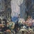 Antique Signed Oil Painting on Board 'Brussels Flower Market on the Grand Place' For Sale - Image 15 of 17