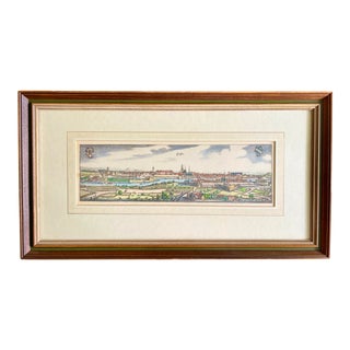 19th C German Hand Colored Engraving For Sale