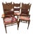 Set of Six, Antique, Oak Dining Chairs Covered With Ralph Lauren Kilim Fabric, Early 1900s For Sale