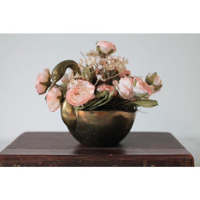 Vintage Brass Swan Dish For Sale - Image 4 of 10