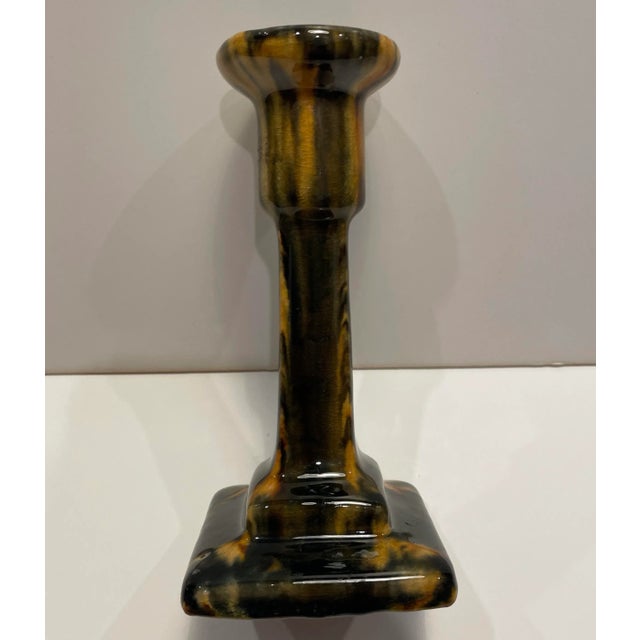 19th Century Rockingham Candlestick For Sale - Image 4 of 9