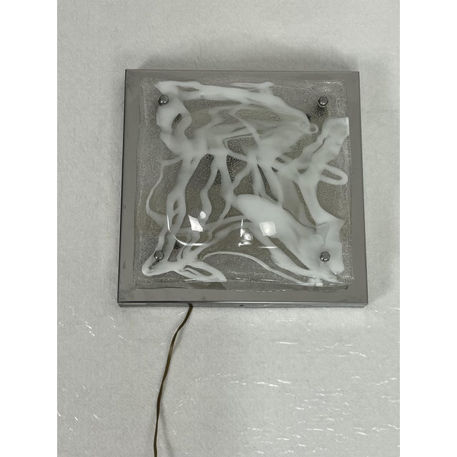 Murano Glass Wall Lamps in the style of Toni Zuccheri for Mazzega, 1960s, Set of 3 For Sale - Image 12 of 15