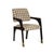 Beige Arches Dining Chair in Geometric Velvet from Insidherland For Sale - Image 8 of 8