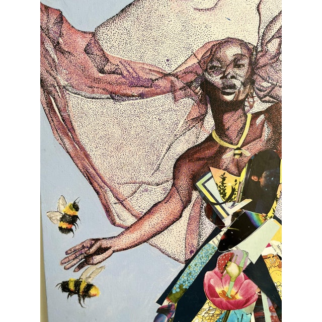 In Veiled Bloom, by Victory Anthony Nted (2026), Gouache and Acrylic For Sale - Image 4 of 4