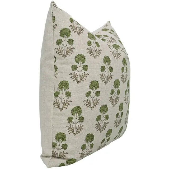 The Rishi block print cushion cover by Fabdivine is handcrafted from Pure linen, showcasing intricate traditional...