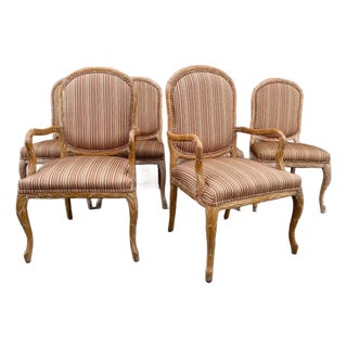 20th Century Palm Frond Chairs, Set of 6 For Sale