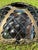 1960s Tiffany-Style Iridescent Glass & Bronze Turtleback Tile 26" Shade (Shade Only) For Sale - Image 13 of 18