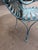 Blue 1930s Francois Carre Sunburst Chairs With Bench For Sale - Image 8 of 12
