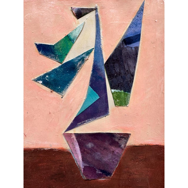 Abstract "Free Woman 4" Original Mixed-Media Collage on Paper by Zac Woodiel For Sale - Image 3 of 10