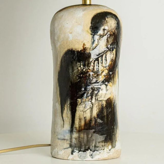 1960s Vintage Danish Table Lamp by Jeppe Hagendorn, 1960 For Sale - Image 5 of 14