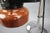 Metal Space Age Hungarian Table Lamp in Brown Enamel, 1970s For Sale - Image 7 of 10