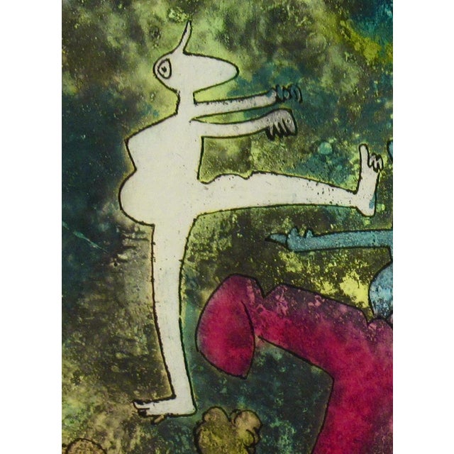 Roberto Matta "Centre Noeuds" Planche #5 1974 Original Print For Sale In San Francisco - Image 6 of 7