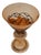 Vintage 14” Italian Frosted Amber Art Glass Trumpet Vase - Art Nouveau Style For Sale In Las Vegas - Image 6 of 12
