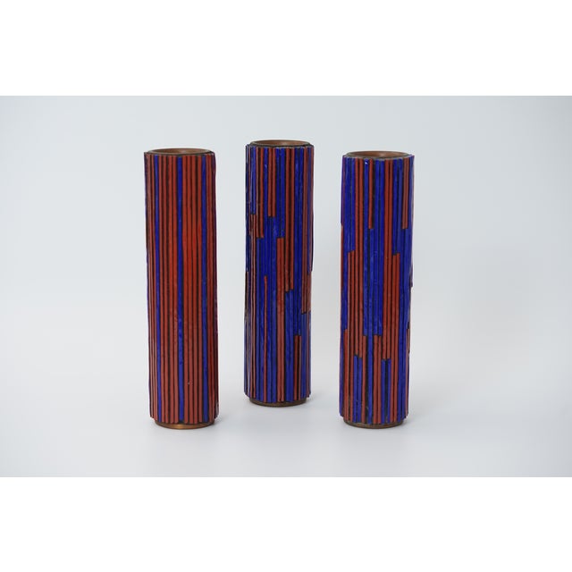 Designer W. Zimmermann Brand Ritter, Großheppach (Germany) Era 1950s / 1960s Material pottery, copper High 27,5 cm...