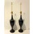 Maitland-Smith Table Lamps Red Stars on Black For Sale - Image 10 of 13