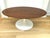 Eero Saarinen 1960s Walnut Topped Oval Coffee Table Attributed to Eero Saarinen For Sale - Image 4 of 7