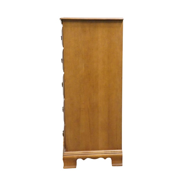 Bassett Furniture Solid Hard Rock Maple Colonial Early American 36" Chest of Drawers 229-01-251 For Sale - Image 13 of 14