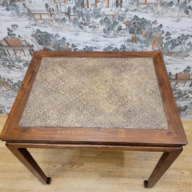 Antique Shanxi Province Elmwood Wicker Rattan End/Side Tables - Set of 3 The Antique Shanxi Province Elmwood Wicker Rattan...