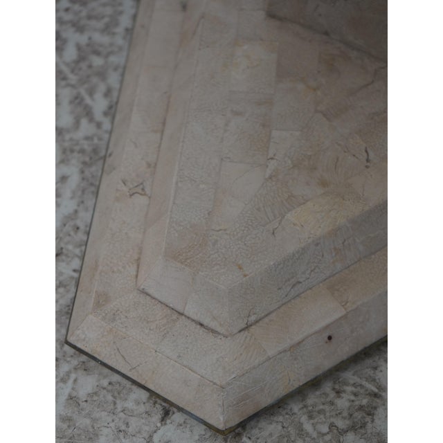 1990s Maitland Smith Modern Design Tessallated Marble Occasional Table For Sale - Image 9 of 9