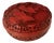 Mid 20th Century Carved Red Cinnabar Lacquer Box For Sale