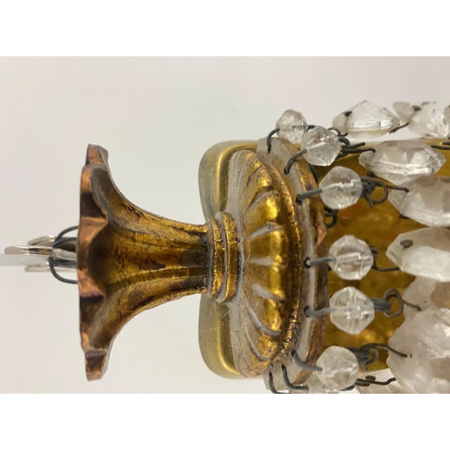 Metal Sconce in Metal, Brass and Glass, France, Early 20th Century For Sale - Image 7 of 10
