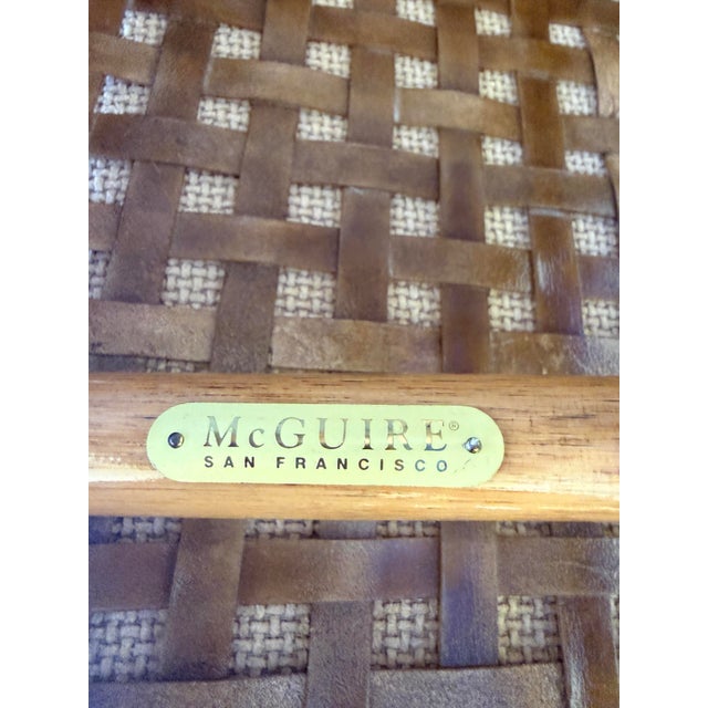 Ste/6 McGuire High Back Leather Dining Chairs For Sale - Image 12 of 12