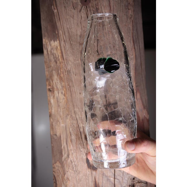 Glass Vase and Bowl by Jaroslav Taraba for Lednicke Rovne, Czech, 1970s, Set of 2 For Sale - Image 16 of 17