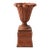 1990s Italian Neoclassical Terracotta Urn on Matching Pedestal For Sale