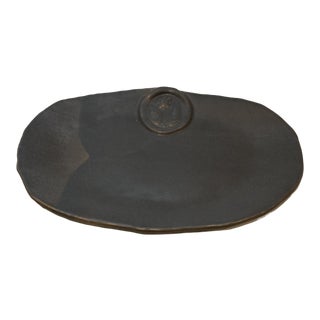 Industrial Handmade Two-Toned Metal Inspired Pottery For Sale