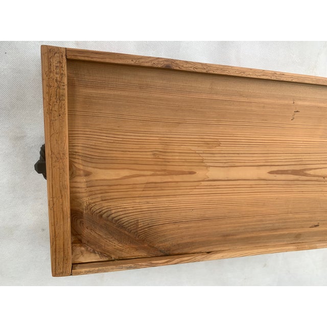 Wabi-Sabi Country Rustic Table with Drawer, 1900s For Sale - Image 13 of 18